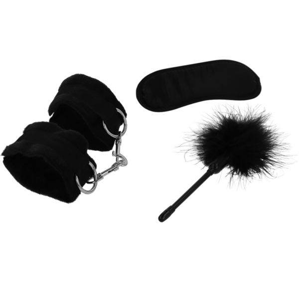 INTENSE - FETISH PLAYSET ÉROTIQUE 2 AVEC MENOTTES, MASQUE AVEUGLE ET TICKLER – Image 3